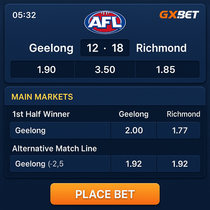 GXBet - AFL Betting - Australian Football League